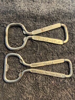 Double-Cola & Coors Vintage Bottle Openers - Metal Promotional Set of 2